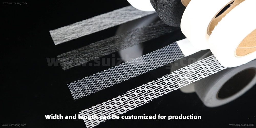 熱燙雙面粘接襯，網(wǎng)格狀熱熔膠，菱形狀熱熔膠，圓孔狀熱熔膠，黑色白色網(wǎng)狀熱熔膠